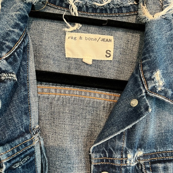 RAG & BONE DESTROYED DENIM JACKET - Picture 3 of 4